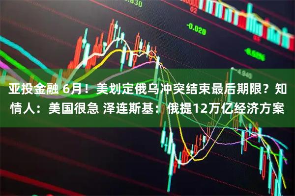 亚投金融 6月！美划定俄乌冲突结束最后期限？知情人：美国很急 泽连斯基：俄提12万亿经济方案